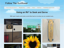 Tablet Screenshot of followthesunflower.com